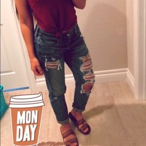 American eagle boyfriend jeans (mom jeans)